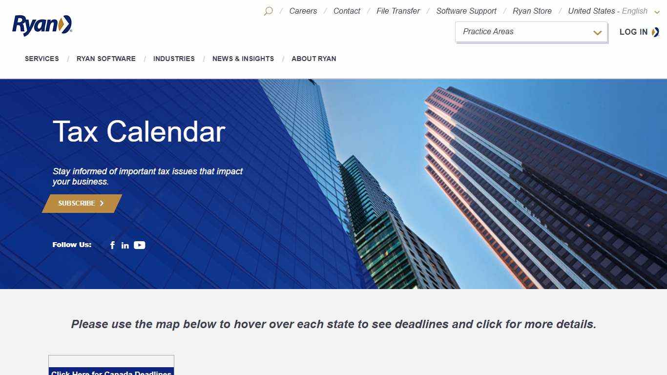 Property Tax Deadlines by State | Ryan Tax Calendar