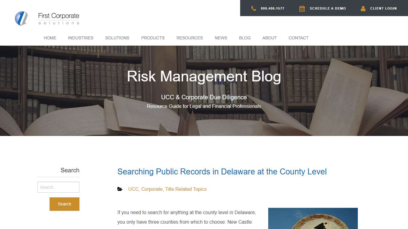 Searching Public Records in Delaware at the County Level - First Corporate Solutions
